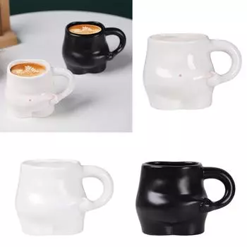 Уникальная чашка Belly Cup Практичная кофейная чашка Чашки для напитков Питьевые чашки Кофейные кружки Керамические чашки Идеально подходят для напитков Кофе 2