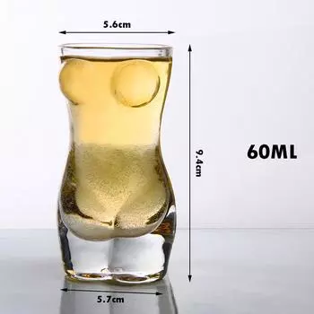 Уникальная чашка пива Забавный бокал для вина Виски Водка Рюмки Бар Коктейльный бокал 5.7*9.4*5.6cm