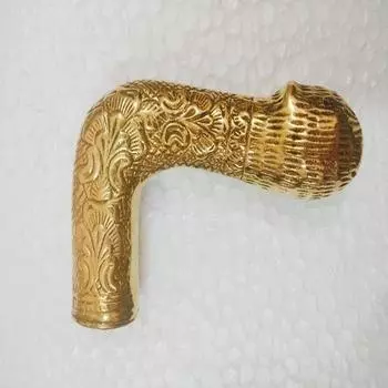 Уникальная длинная изогнутая форма винтажная дизайнерская ручка деревянная трость Victory