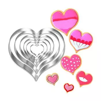 Уникальная форма для выпечки в форме любви. Необходимые инструменты для выпечки из нержавеющей стали для приготовления помадных тортов и печенья.