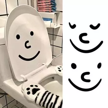 Уникальная фреска для унитаза Съемный декоративный ПВХ A