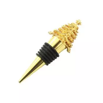 Уникальная герметичная металлическая пробка для бутылки в форме рождественской елки для свадебной винной пробки золотистый