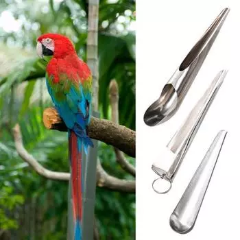 Уникальная легкая долговечная лопатка для корма для птиц Колибри Ложка для кормления птиц Садовые принадлежности S