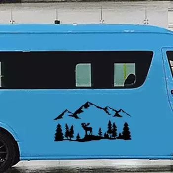 Уникальная наклейка на кузов автомобиля, изысканный узор, износостойкая, без остатков чёрный