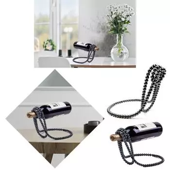 Уникальная плавающая стойка для бутылок вина, удобный плавающий держатель для вина, стильный органайзер для хранения для любителей вина белый