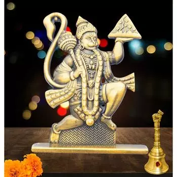 Уникальная статуэтка Ханумана высотой 6 см с двусторонним дизайном, мурти Хануманджи, статуя Баджрангбали