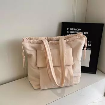 Уникальная сумка на одно плечо для женщин с большим объемом, карманом 3D, универсальная сумка, простая, однотонная, новая