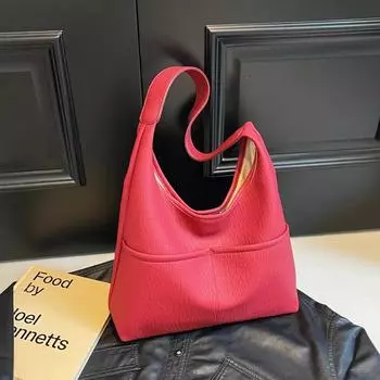 Уникальная женская сумка через плечо, большая вместимость, осенне-зимняя модная женская сумка через плечо из мягкой кожи