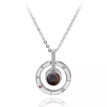 Уникальное 100-язычное ожерелье-чокер с надписью «Я люблю тебя» на ключице для женщин и девочек, модные ожерелья, модные массивные ювелирные изделия, подарки