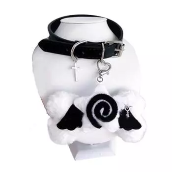 Уникальное ожерелье из ангельской кости, аксессуар, современный костяной воротник, изысканный чокер-цепочка, шейное украшение для сценического выступления чёрный