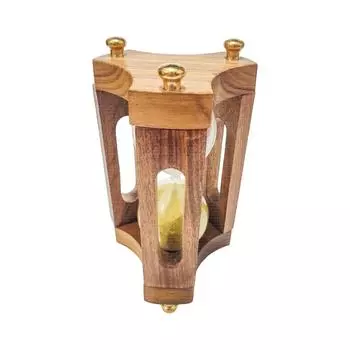 Уникальные 30-минутные деревянные песочные часы с желтым песком, подарки для пап, мужчин, женщин, пожилых людей, годовщин выхода на пенсию, рождественский декор