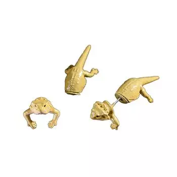 Уникальные 3D серьги-гвоздики в готическом стиле, панк, крутые украшения в форме животных, аксессуары на тему Хэллоуина для мужчин и женщин A