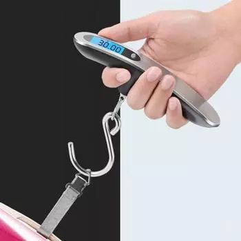 Уникальные цифровые весы с подсветкой. Широкое применение. Ручные электронные весы с возможностью изменения нагрузки. B