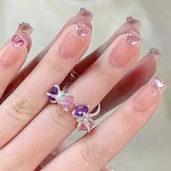 Уникальные искусственные ногти Kitsch со съемными кончиками, 2 шт., NAIL-N346