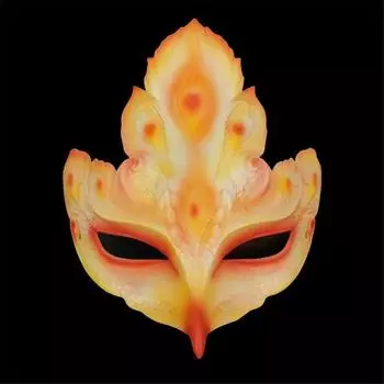 Уникальные карнавальные маски «Павлин» ярких цветов, идеально подходящие для празднования Хэллоуина и дней рождения Peacock Yellow Mask