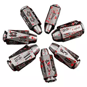 Уникальные кубики-пули DND для ролевой игры Dungeons and Dragons, коробка для игральных костей красный