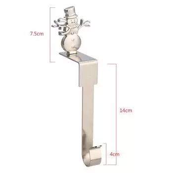 Уникальные праздничные металлические держатели для чулок с красивыми узорами Snowman