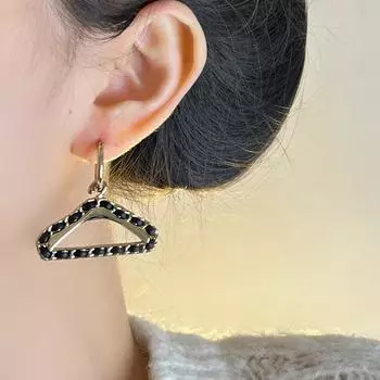 Уникальные серьги-подвески с полым подвесом в цвете для женщин