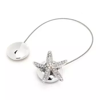 Уникальные стильные магнитные подхваты для штор с пряжками и аксессуарами для штор со стразами