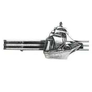 Уникальные зажимы и кнопки для галстука в виде парусной лодки ISHOKUYA, зажим для галстука, булавка для галстука, сделано в Японии