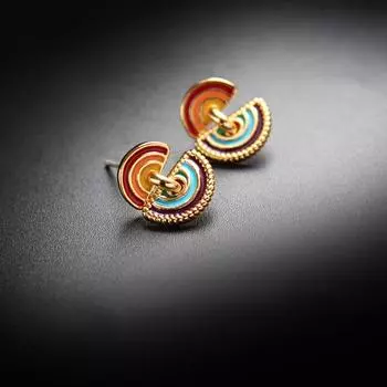 Бренд Mihmily - уникальные женские серьги во французском стиле, винтажные и красочные персонализированные серьги