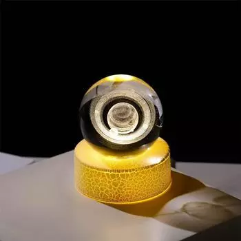 Уникальный 3D хрустальный шар-лампа с проекцией галактики и планет USB ночник для создания уютной атмосферы плазменный шар