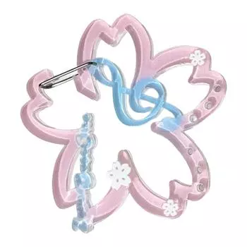 Уникальный акриловый брелок с мультяшным дизайном, с элементами сакуры и дельфина, украшение для студенческой сумки, для сумок или ключей 1