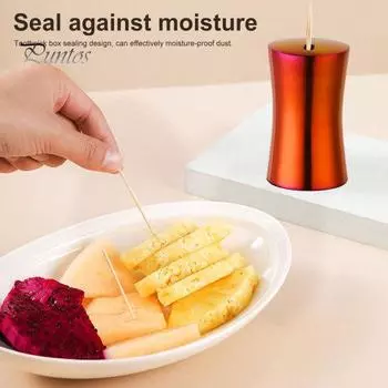 Уникальный большой емкости ящик для хранения зубочисток из нержавеющей стали, мини-контейнер для хранения зубочисток на обеденном столе, кухонный гаджет