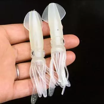 Уникальный брелок для ключей, имитирующий кальмара, приманка для ловли рыбы, светящийся брелок для сумки, кулон, ювелирные изделия, украшения для рюкзака, аксессуары, подарок другу A3