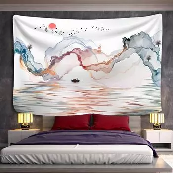 Уникальный буддийский мир, настенный гобелен, психоделический узор, йога, пляжный ковер, хиппи, домашний декор, настенный гобелен 100x75cm