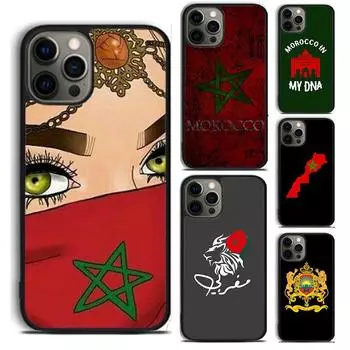 Уникальный чехол для телефона с флагом Марокко для iPhone 6 7 8 Plus X XR XS SE2020 Apple 11 12 13 mini Pro Max Galaxy S20 S21 iPhone 5 5S SE