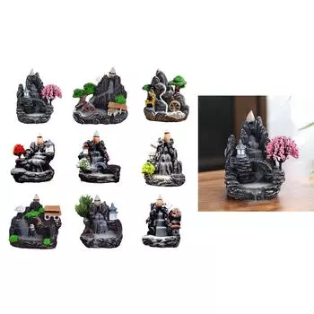 Уникальный держатель для благовоний из смолы Художественный водопад Курильницы для благовоний с обратным потоком Создайте безмятежное и мирное пространство Изделия ручной работы 4