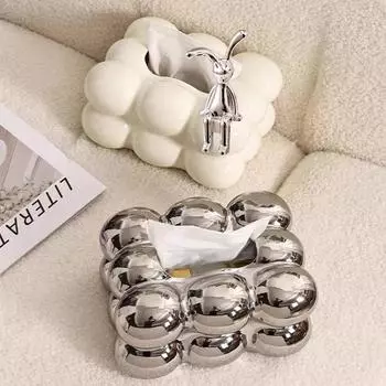 Уникальный держатель для салфеток, диспенсер для бумаги для ванной комнаты или обеденного стола, стильный органайзер для салфеток, декоративный дизайн с пузырьками для салфеток