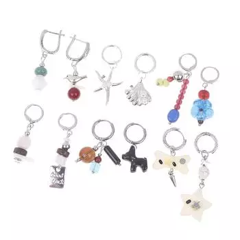 Уникальный дизайн асимметричные серьги-подвески милые серьги-цветы милые красочные серьги из смолы для женщин подарки эстетичные украшения