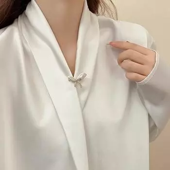 Бренд Mihmily - брошь-бантик, ретро, элегантная и милая