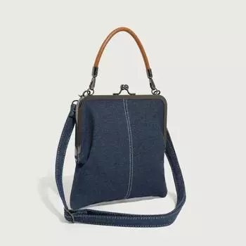 Уникальный дизайн джинсовая сумка через плечо для мобильного телефона женская портативная универсальная изысканная джинсовая мини-сумка через плечо синий