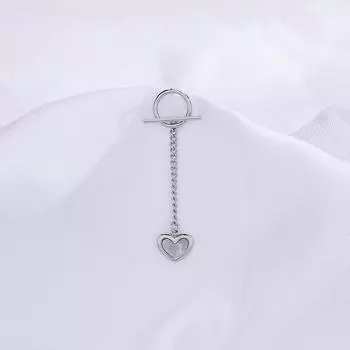 Уникальный дизайн Fritillary Love серьги с бахромой женские модные трендовые серьги с пряжкой Ot цепочкой в форме сердца длинные трансграничные copper.