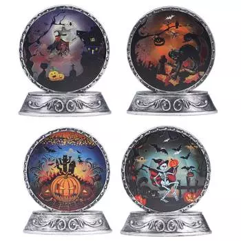 Уникальный дизайн светодиодный ночник 7 цветов светящаяся настольная лампа Хэллоуин украшение для дома украшение Witch