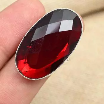 Уникальный красный гранатовый драгоценный камень стерлингового серебра 925 пробы ручной работы кольцо обещания всех размеров 4 красный