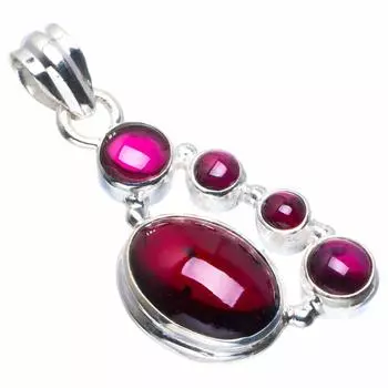 Уникальный кулон ручной работы StarGems с натуральным аметистом из стерлингового серебра 925 пробы 1,5 дюйма B3238