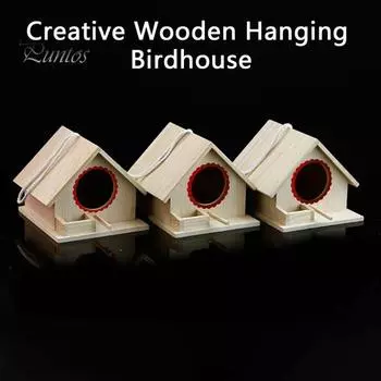 Уникальный, легкий монтаж, гладкие края, птичье гнездо, креативный деревянный подвесной скворечник, украшение для сада L