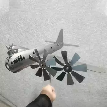 Уникальный, легко собираемый, легкий, моделирующий самолет, креативный, открытый, ветряной вертушка, поделки для парка