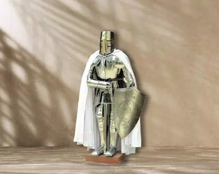 Уникальный носимый полный комплект доспехов крестоносца, боевой полный доспех рыцаря, косплей на Хэллоуин, домашний декор, фэнтезийный костюм