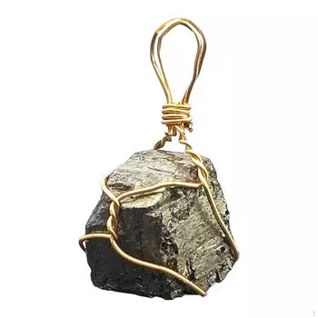 Уникальный Пирит Камень Ювелирные Изделия Ожерелье Подвеска Декоративный