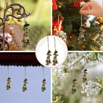 Уникальный подарок, легкий подвесной колокольчик в стиле ведьмы, ветряной колокольчик, домашний декор