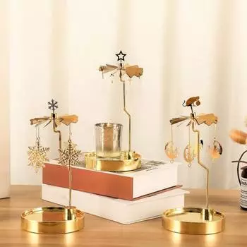 Уникальный подсвечник с круглым основанием, сверхмощное украшение для дома J