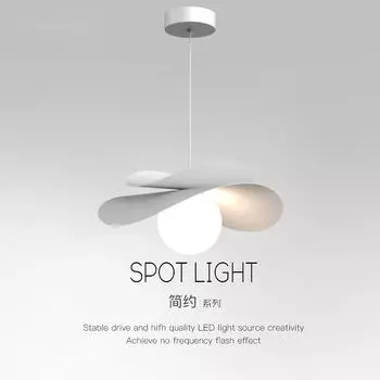 Уникальный подвесной светильник для столовой со стеклянными шарообразными люстрами, скандинавские лампы для домашнего декора для гостиной, светодиодное освещение Cold White белый