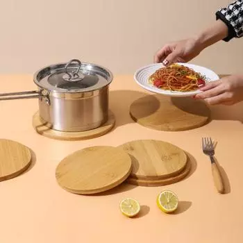 Уникальный прочный круглый/квадратный коврик для чашки, горячая изоляция, ежедневное использование в кофейне 17cm Circle