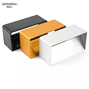 Уникальный прямоугольный акриловый настенный светильник, светодиодные внутренние настенные светильники, светодиодные настенные бра для спальни, гостиной, лестницы, прямая поставка золотой