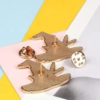 Уникальный реалистичный значок, устойчивый к ржавчине, ювелирные изделия, готические аксессуары для одежды на лацкане чёрный